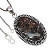 Pendant Turtella Jasper Gemstone Valentine'Day Gifted Silver Jewelry 2.25"