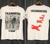 Rare 1980 Talking Heads Band US Tour 2 Side White Unisex T Shirt Men Women