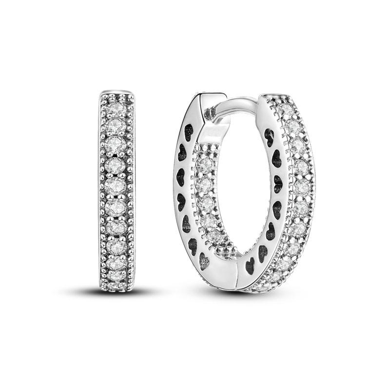 Silver Plated Hoop Earrings Moon Star Dreamcatcher Colored Zircon Fine Earring Jewelry Gift for Women