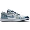 Мужские кроссовки Air Jordan 1 Low SE Washed Denim Blue Washed-Blue White CZ8455-100
