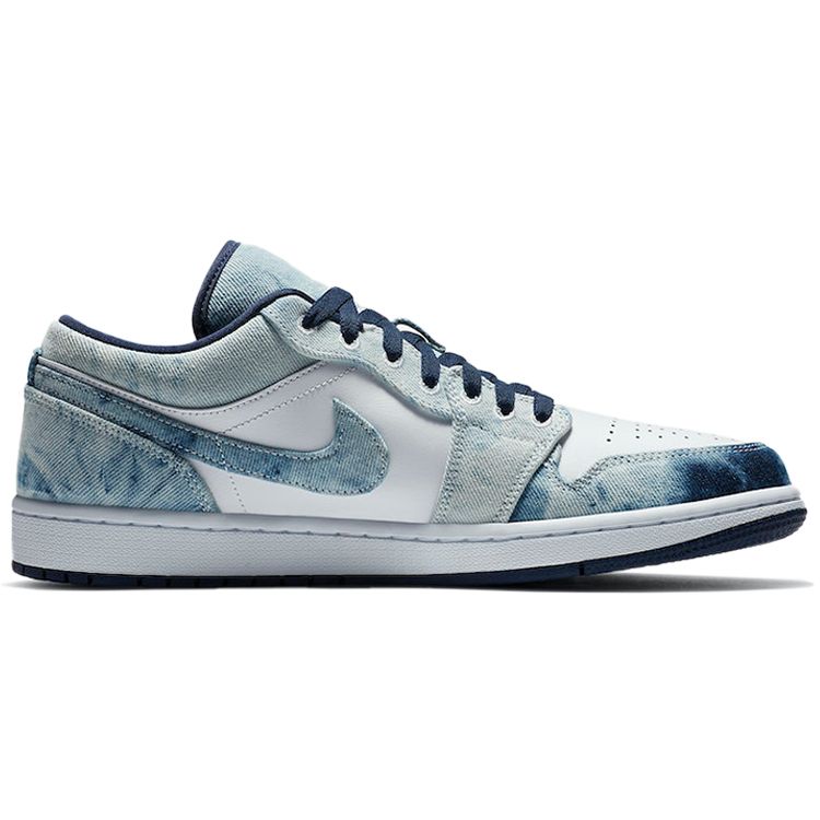 Мужские кроссовки Air Jordan 1 Low SE Washed Denim Blue Washed-Blue White CZ8455-100