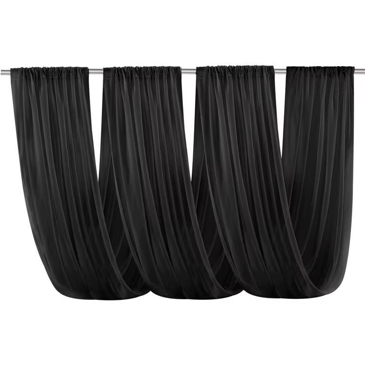1 упаковка шифоновых потолочных драпировок для свадьбы, 300 см / 600 см extra long драпировка-палатка, драпировка для свадебной арки, для вечеринки, церемонии, отеля