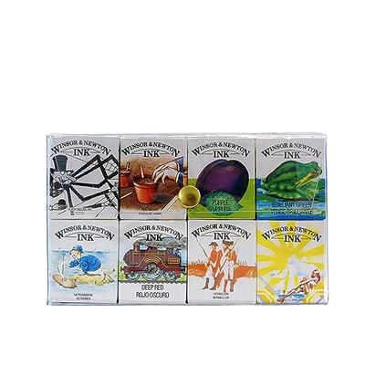 Тушь для рисования Winsor & Newton, 14 мл, набор из 8 цветов