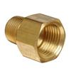 Metal Brass 3/8inch Male To 1/2 Inch Female Pipe Fitting Adapter Screw Connector
