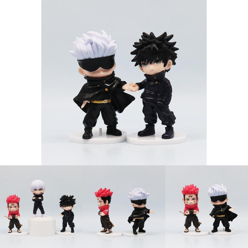 Premium Q Version Jujutsu Kaisen Pvc Figurines Collection Of Gojo Satoru Yuji Itadori Nobara Kugisaki And Others With Intricate Details
