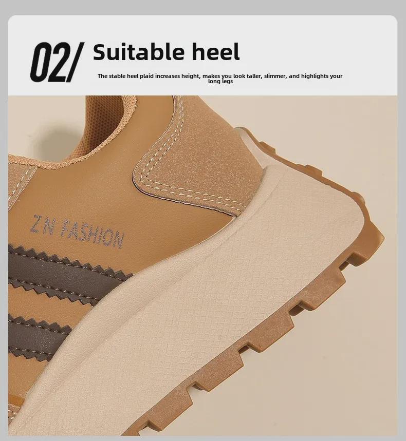 Женские кроссовки в гонконгском стиле Dad Shoes с толстой подошвой - модные кроссовки осень/зима 2024 года