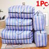 1 шт. Полосатая Практичность Эластичность Устойчивость к Хранению Большая Простая Экологичная Сумка для Хранения Наведение Порядка в Спальне