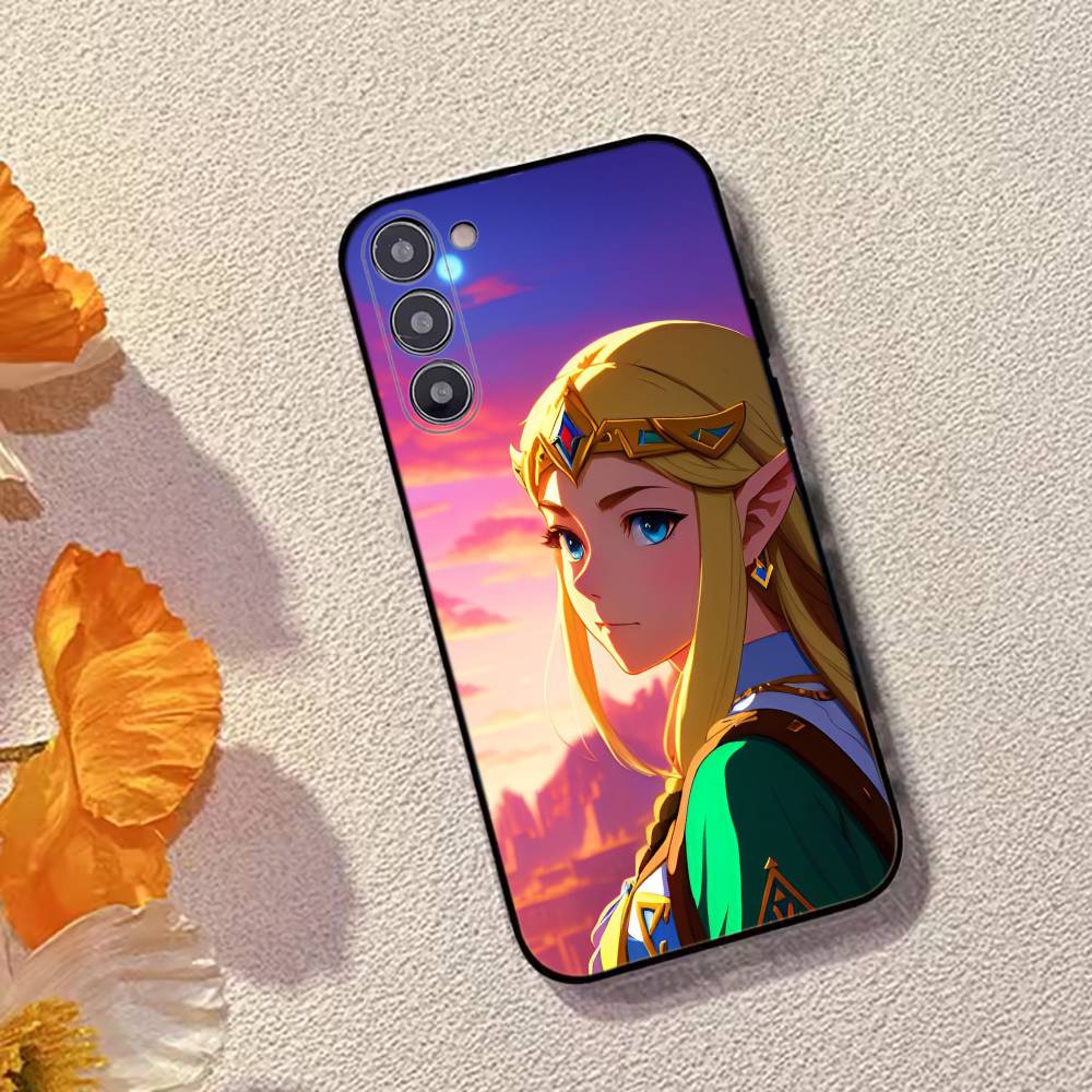 Чехол для телефона Игра The Legend of Z-Zelda Princess для Samsung Galaxy A73,A72,A71,A70,A53,A52,A51, Мягкий силиконовый черный чехол