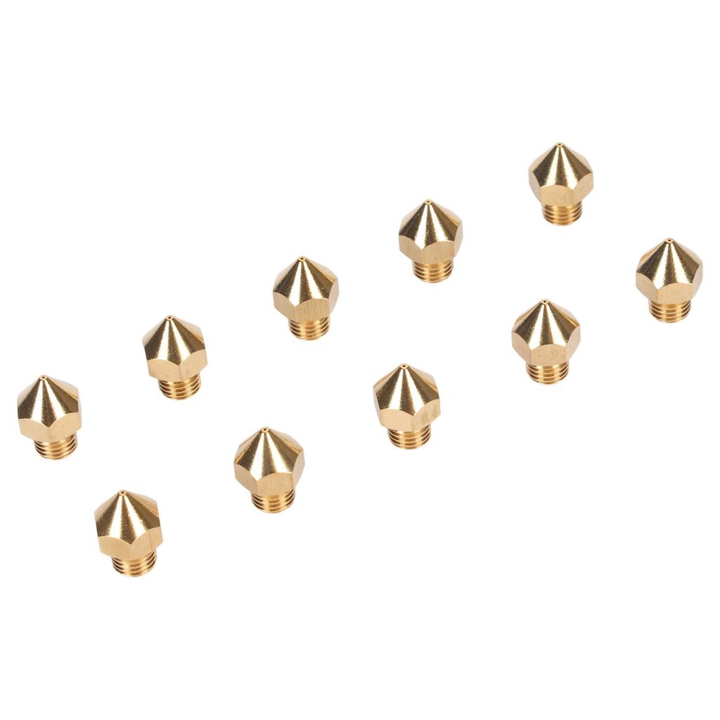 10 шт. Латунные сопла для 3D-принтера 0,4 мм MK8 для экструдерных наконечников CR 10 Pro