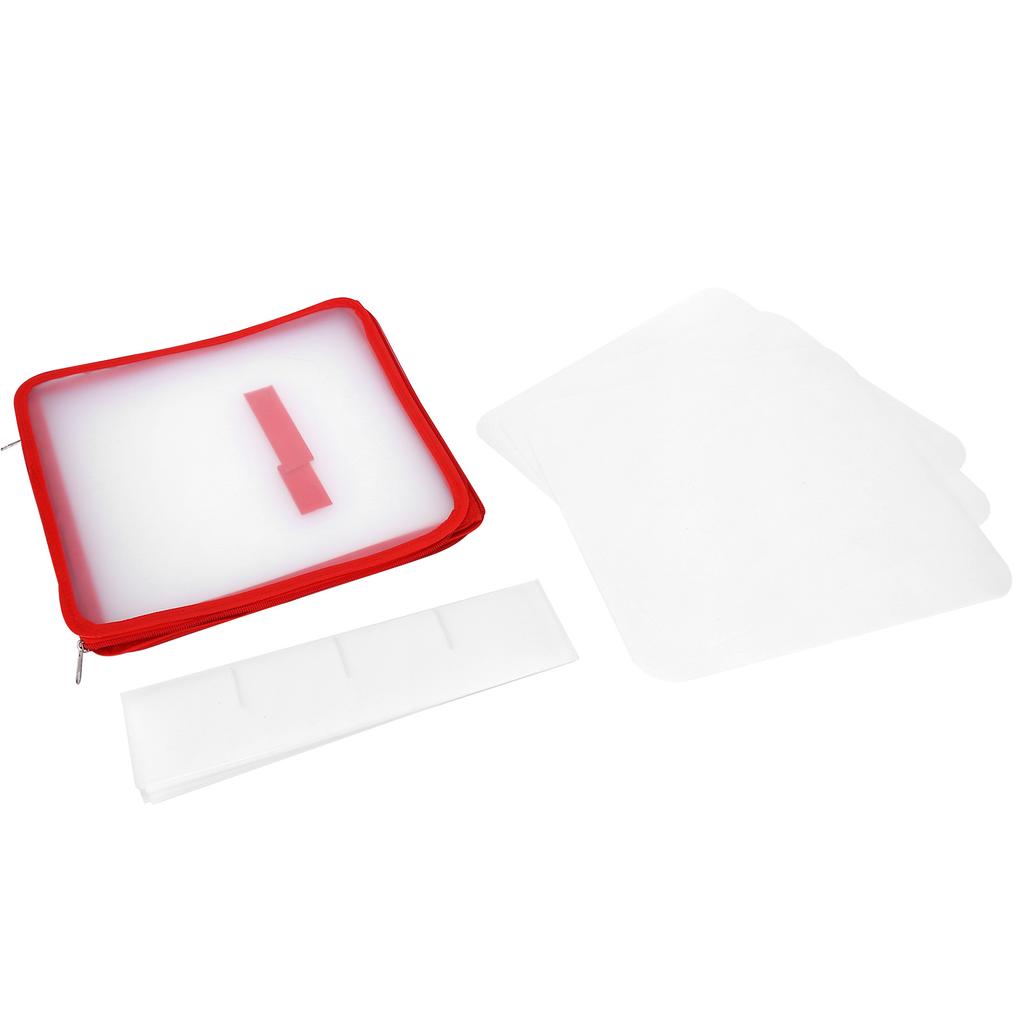 Коробка для хранения из прозрачного ПВХ с застежкой-молнией, прочный органайзер для носков с отделением для домашнего офиса