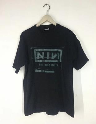 Nine Inch Nails NIN Рок-группа Графическая Ретро Футболка Перепечатка Унисекс Футболка