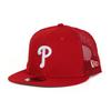 Кепка-снепбэк MLB 9FIFTY Philadelphia Phillies Красная Сетчатая (Свободный размер)