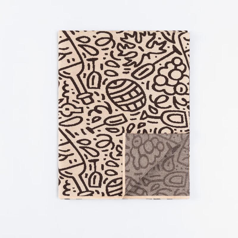 Navigare Cartoon Sailboat Jacquard Warm Scarf