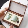 Ru kiln mug ceramic filter three-piece set personal cup water cup tea separation office cup ceramic gift