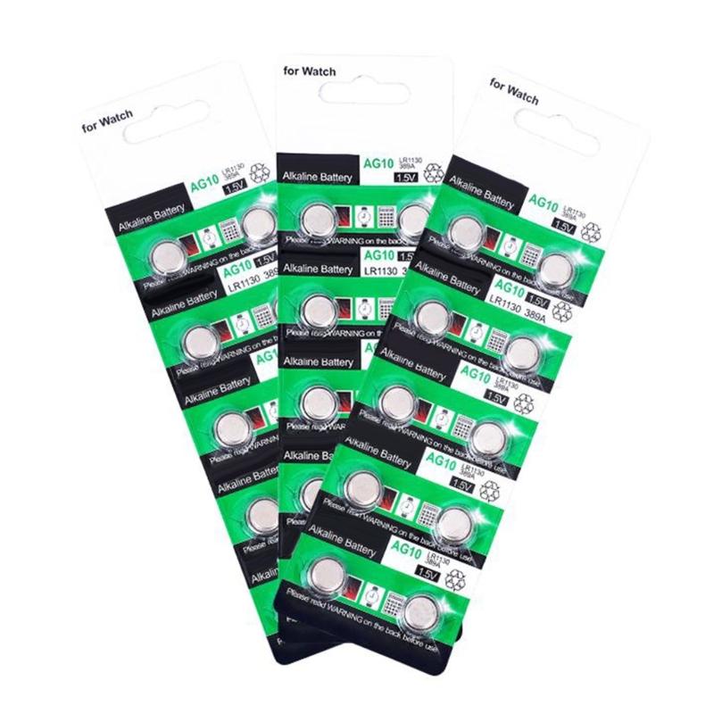 20/10 шт. AG10 LR1130 LR54 1,5 В щелочные батарейки-таблетки 1,5 В батарейка для часов, калькуляторов, игрушек, мелкой электроники