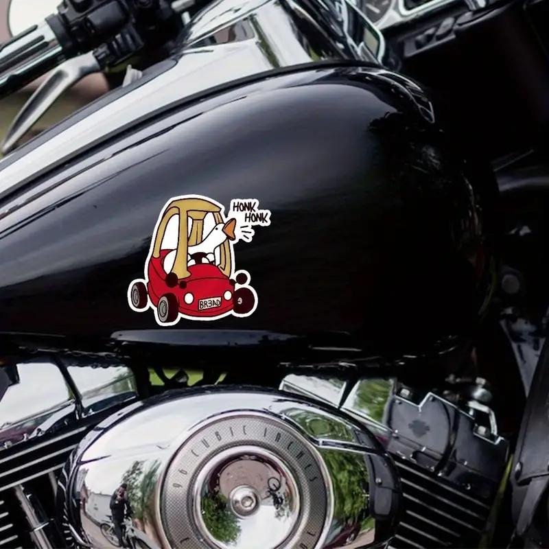 DS69#13X14см Забавный гусиный гусиный гудок виниловая наклейка на автомобиль для универсального декора прочная водостойкая наклейка