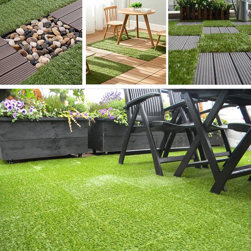 30x30 см пластиковый искусственный газон для сада, лужайки, патио, балкона, напольные покрытия, садовые украшения, высота 3 см