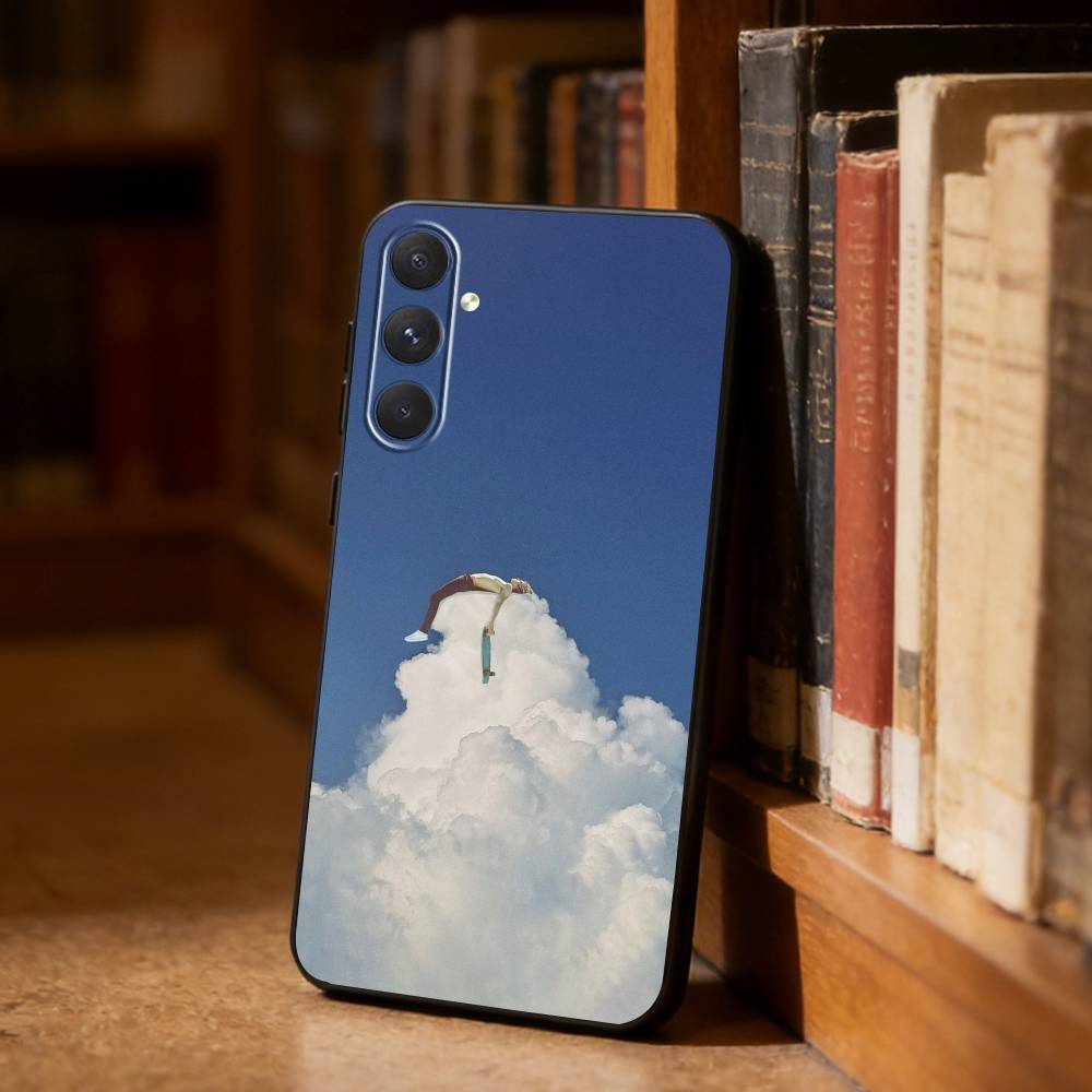 Сюрреалистичный стиль Чехол для телефона для Samsung S26, S25, S24, S23, S22, S21, Ultra, Plus, FE Черный Мягкий чехол