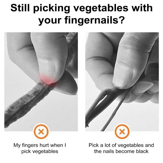 Резак для большого пальца, набор ножей для сбора фруктов и овощей, силиконовые напальчники, портативный садовый инструмент для обрезки клубники, винограда
