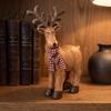 Tiered Tray Seasonal Ornaments Rustic Elk Ornament, Handcrafted Resin Deer Figurine, Decorative Handmade Crafts for Gifts Wildlife Sculpture