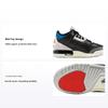 Кроссовки Air 3 Retro OG GS Rare Air Kids черные чили-красные нейтрально-серые IB8968-004