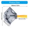 Easy To Use 90°Right Angle Clip for Woodworking Handcrafting Right Angle Clamp Reliable Steel Screw Comfortable Grip