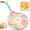 7 Cup Pancake Pan Nonstick Breakfast Griddle Dinosaur Animals Waffle Maker Pancake Mold Pan for Kids Egg Omelet Crepe Frying Pan