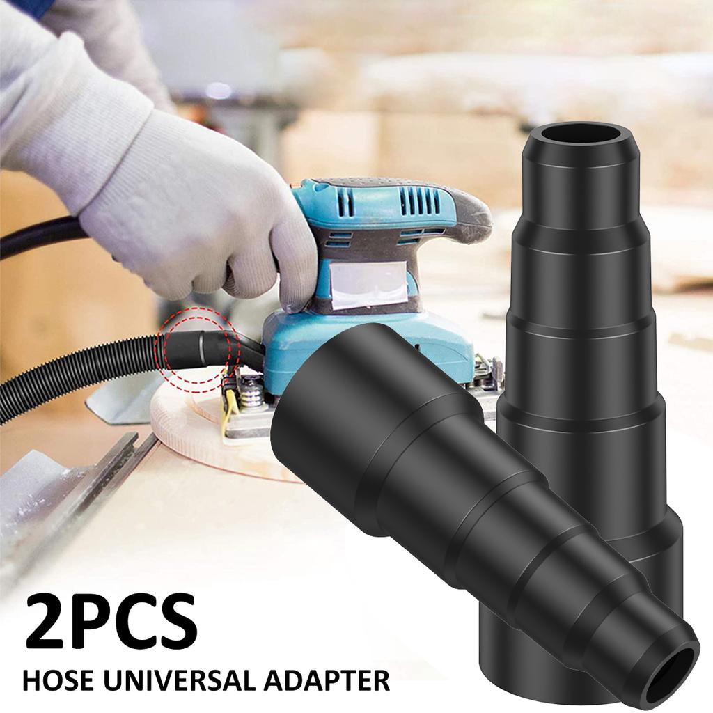 2 Pcs Universal Vacuum Cleaner Adapter Kit 5-layer  Hose Connector 23mm 30mm 34mm 42mm 50mm Reusable  Brush  Connector