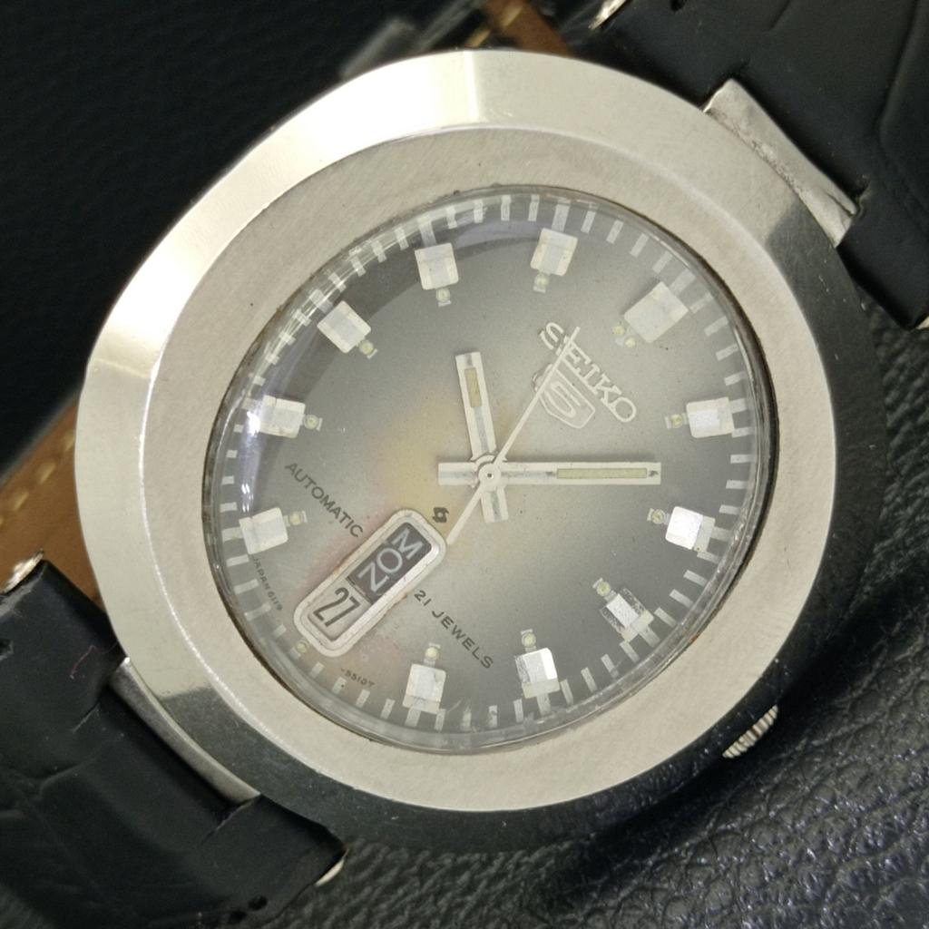 Б/У винтажные мужские часы SEIKO 5 AUTOMATIC 6119C из Японии с оригинальным циферблатом a433938-2