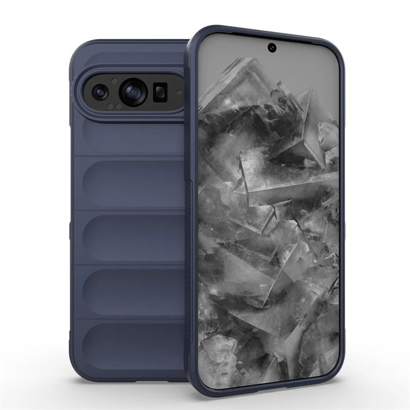 Чехол для Google Pixel 9 Pro XL, задняя крышка, мягкий силиконовый чехол, противоударный, защита от падений, чехлы для телефонов Funda Coque