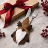 Reusable Flatware Sleeve Christmas Gnome Cutlery Holder Santa Reindeer Knife Fork Spoon Bags Bag Decorations Supplies for Xmas Party Holders