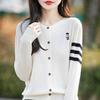 Женский легкий кардиган из 50% шерсти и 50% шелка Mulberry — универсальный трикотаж на все 4 сезона для комфорта и стиля в любое время года