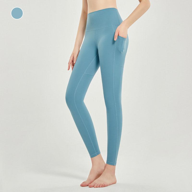 Leggings Women Yoga High Solid Waisted Cycling Pants Butt Lifting Gym Leggings Comfortable Sport Running Exercise Tights With Pockets