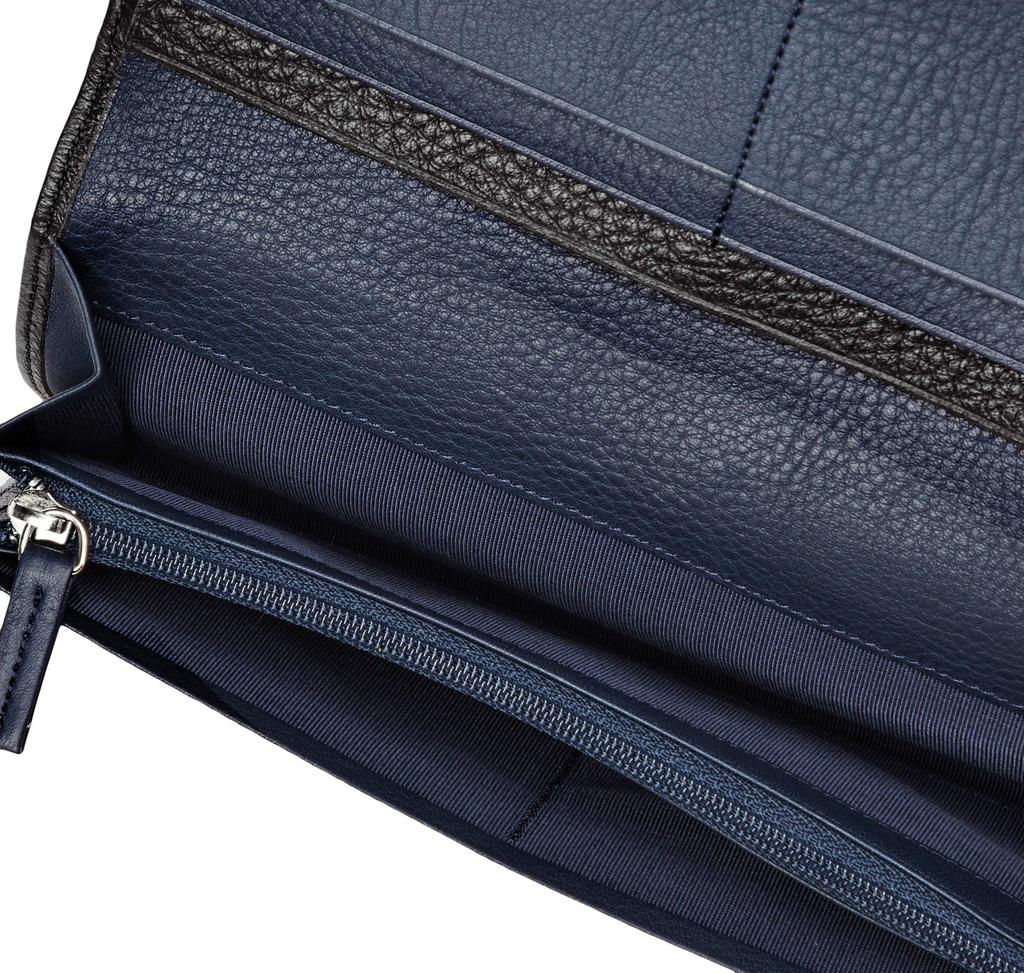 Коллекция Lanvin Кошелек длинный с клапаном из оленьей кожи JLMW8DT1 Черный