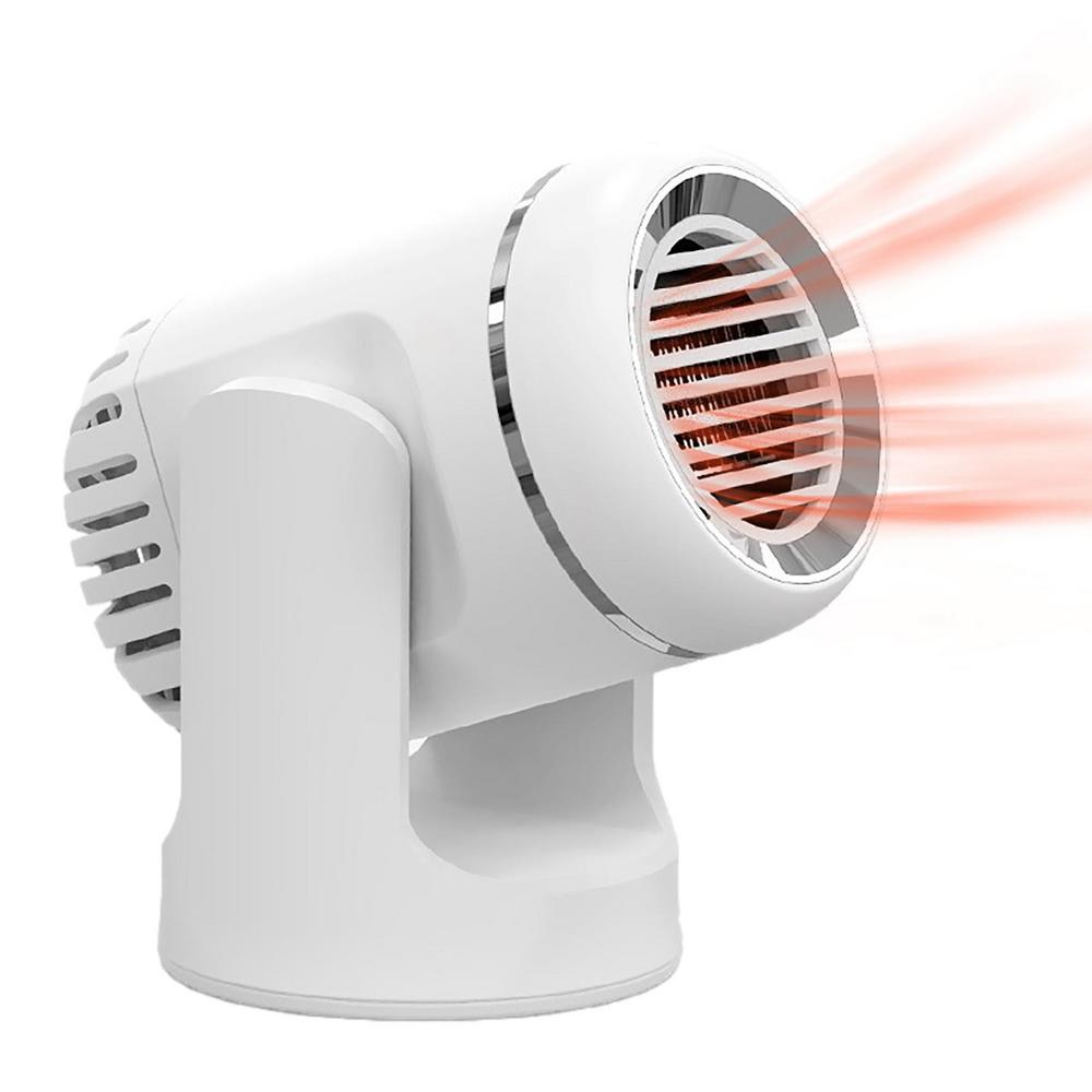 Портативный автомобильный обогреватель 12 Вольт Электрический обогреватель для автомобиля 2 в 1 Вентилятор для обогрева и охлаждения Электрический обогреватель Вентилятор с вращающимся на 360 градусов основанием