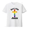 Reality Glitch Gay For Jesus T Shirt Vintage Homme Breathable Streetwear Designer Clothes Fashion Comfortable Slightly