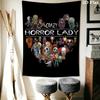 Freddy Vs Jason Horror Icons Tapestry Tapestry Wallmounted Fashion Print Background Wall Hanging Cloth Home Decor Homestay Soft Decoration Tapestry