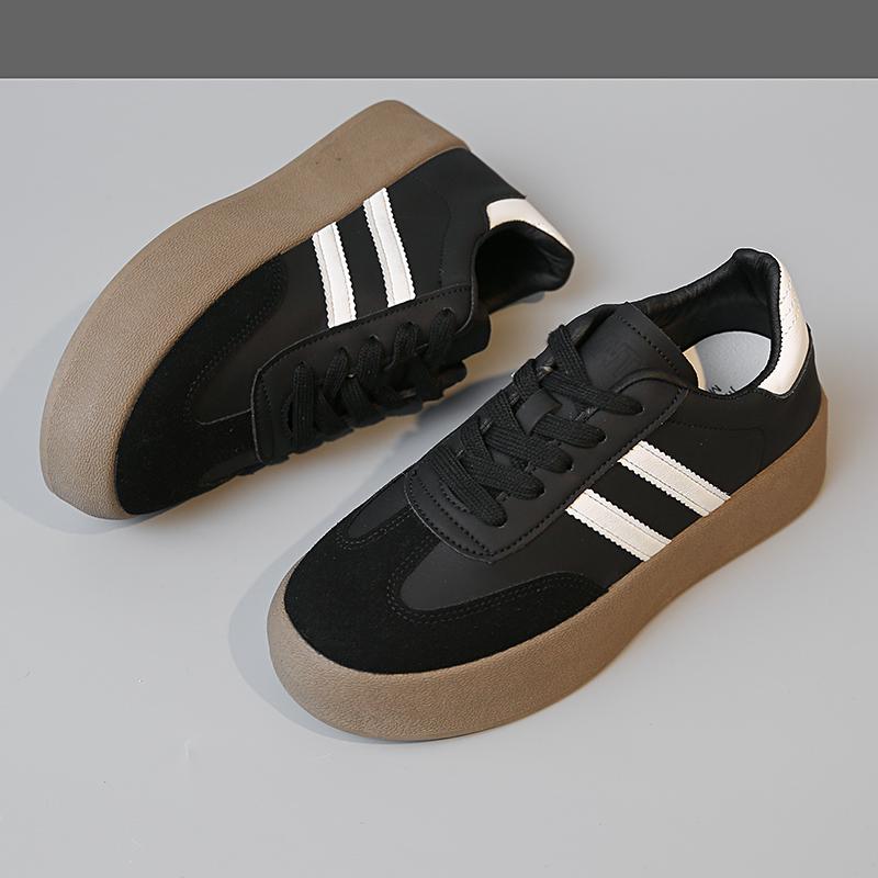 Модная женская повседневная спортивная обувь для активного отдыха 2024 года, спортивная обувь со шнуровкой и круглым носком, вулканизированная обувь