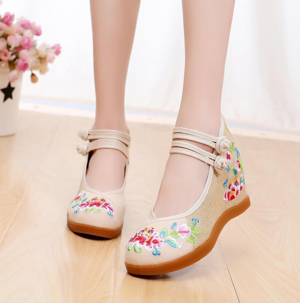 Весенние женские туфли-пионы с вышивкой Xinyue 2020