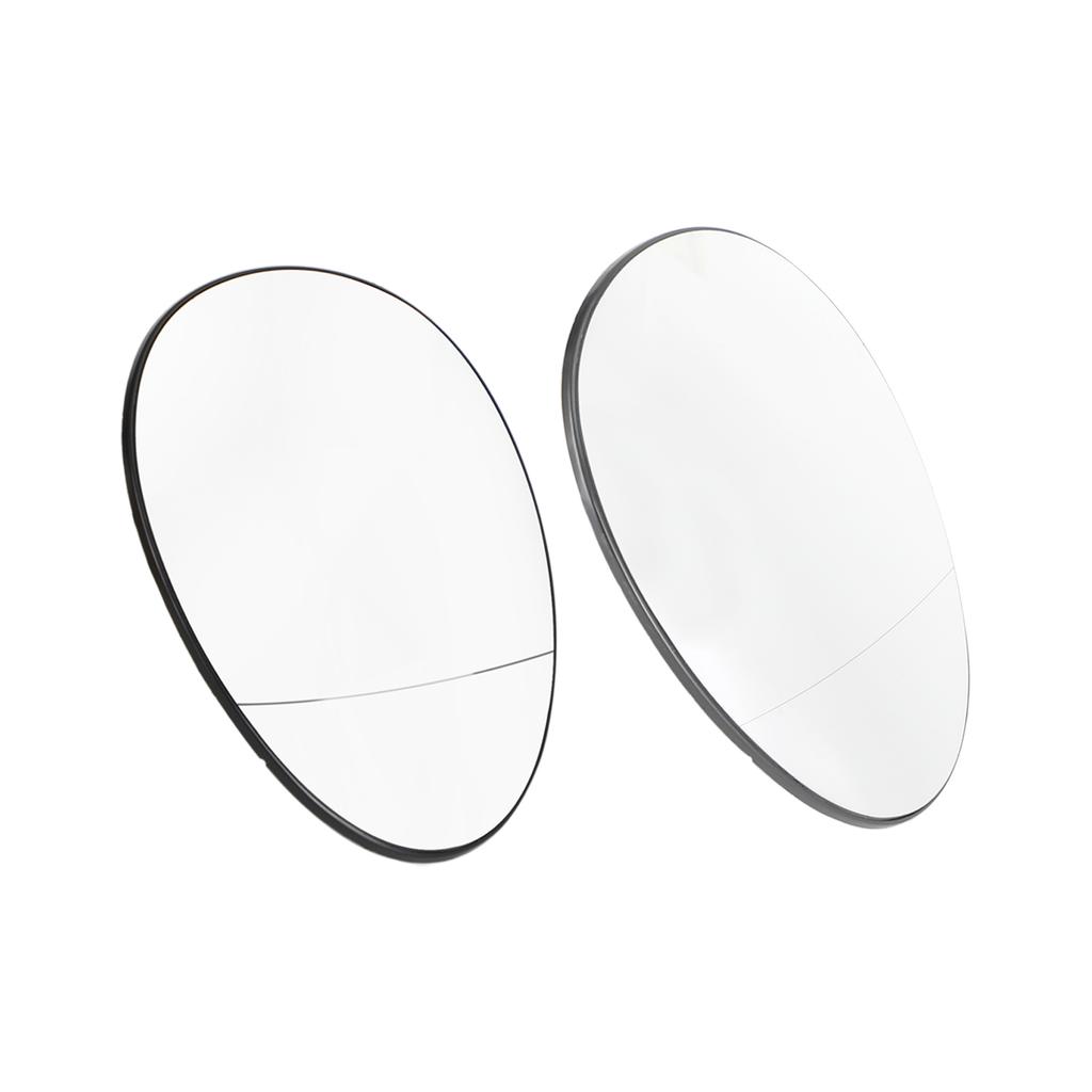 2 × Heated Side View Mirror Glass for BMW Mini Cooper 2007-2015