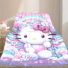 1pc Snug Hello Kitty Blanket, Lightweight & Durable Print Blanket, Perfect for Home, Couch, Bed, Picnic, Travel, Office