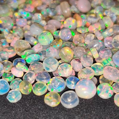 Размер 3-5 мм, партия из 100 штук, гладкие бусины Rondell из натурального эфиопского опала качества AAA+, опаловые бусины, опаловые бусины Rondell, партия опаловых бусин.