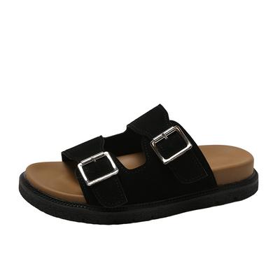 Женская летняя модная обувь Сандалии на мягкой подошве 2024 Новые двухбортные сандалии-сетка Красные пляжные шлепанцы