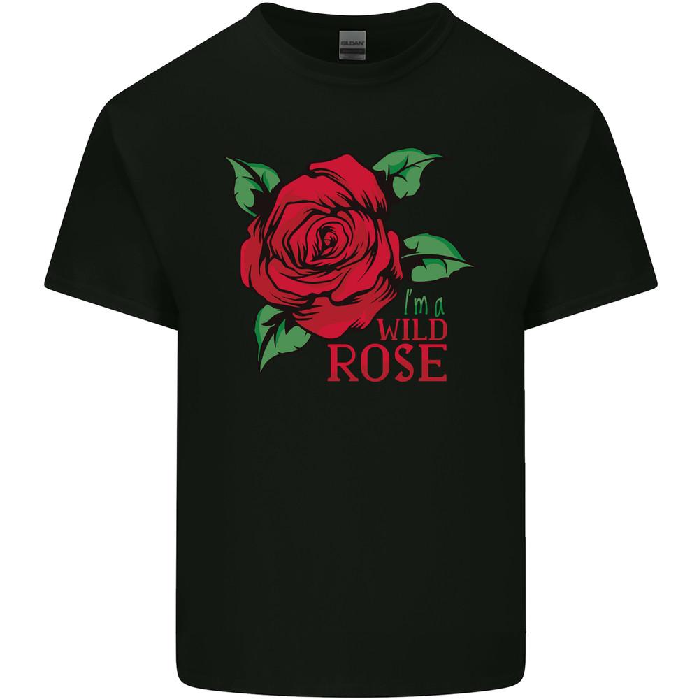 Мужская легкая хлопковая футболка унисекс Wild Rose