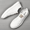 Модные простые белые туфли Мужские деловые туфли Мягкие подошвы Удобные оксфордские туфли Мужские повседневные туфли из натуральной кожи Туфли на плоской подошве
