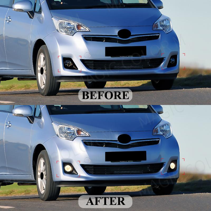 Светодиодная противотуманная фара для Toyota Ractis 2010 2011 2012 2013 2014 автомобильный бампер передняя фара сменная крышка автомобильные аксессуары 12 В