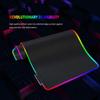 Игровой коврик для мыши с RGB-подсветкой — большой, с 14 режимами подсветки, противоскользящая резиновая основа.