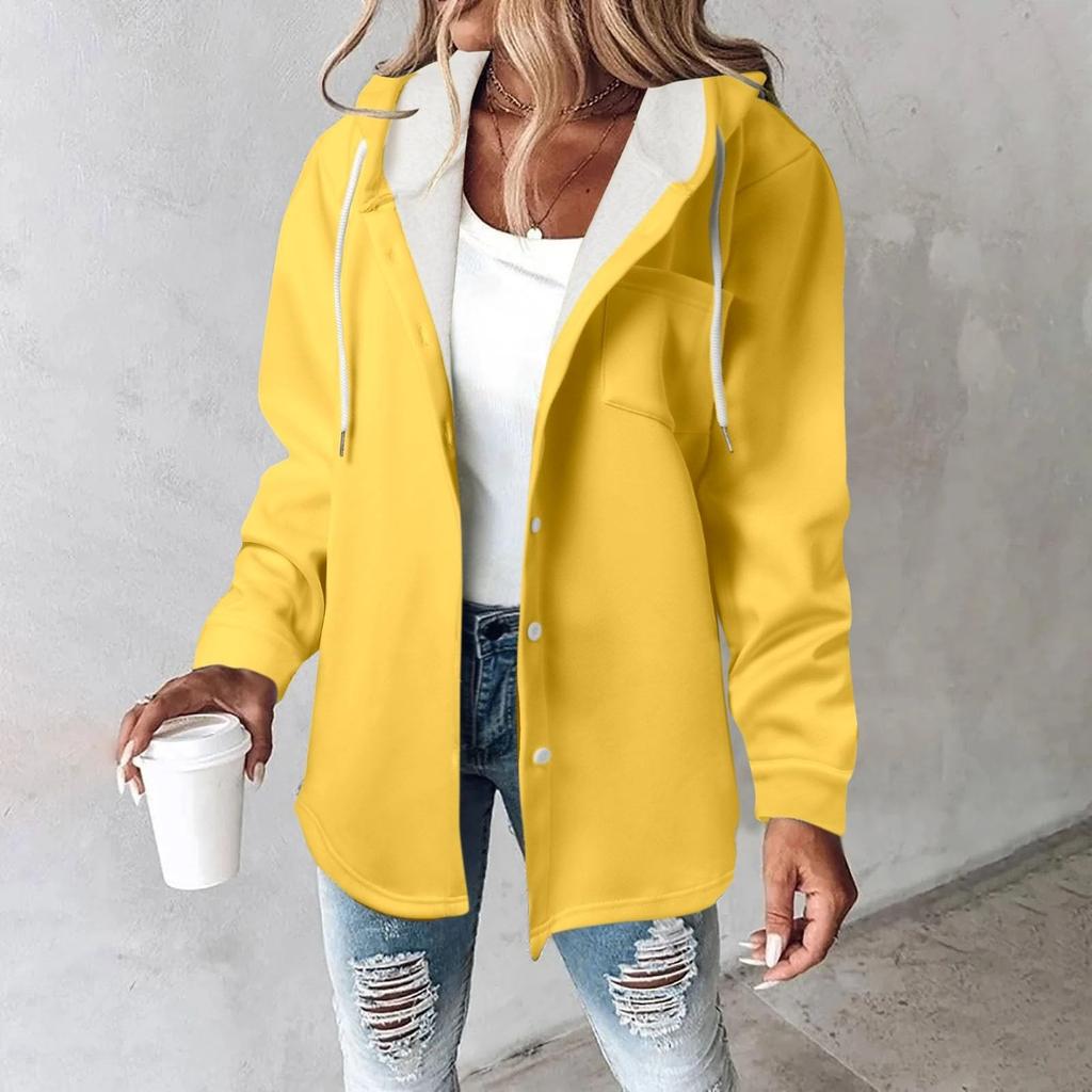 Флисовые толстовки с капюшоном для женщин, теплая толстовка с принтом, на пуговицах, на шнурке, с капюшоном, куртка, пальто