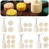 Mid Autumn Festival Round Mooncake Mold 50g Flower Shape Moon Cake Mould Fondant Cake Decoration Tools DIY Plungers Pastry Tools