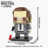 MOOXI Серия Фильмы MOC Набор Кирпичиков Фигурка BrickHeadzed Модель DIY Строительные Блоки Монтессори Детские Обучающие Игрушки Для Детей Подарок